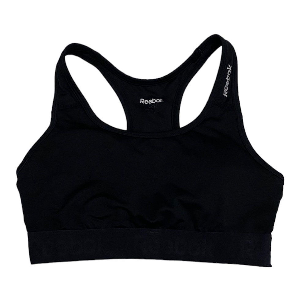 Reebok Black racer back sports bra